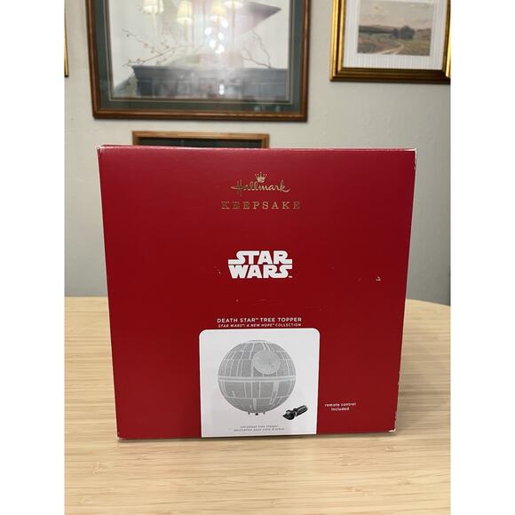 Hallmark Keepsake Star Wars: A New Hope Death Star Christmas Tree Topper New - Picture 1 of 5